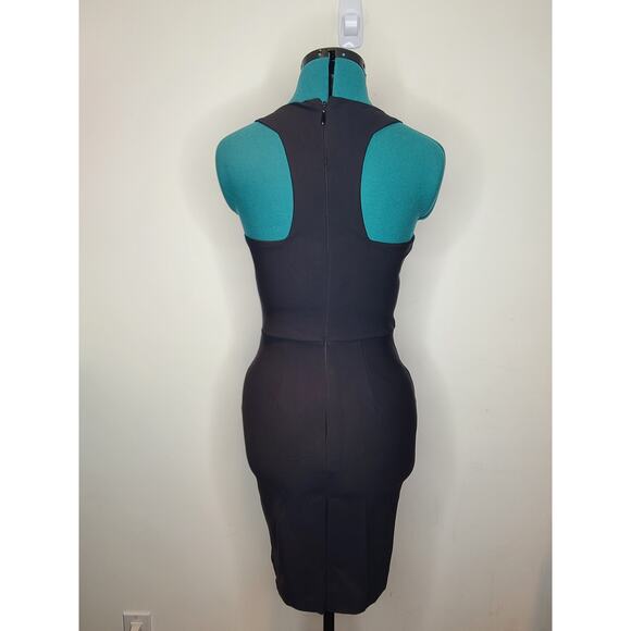 bebe bodycon purple black racerback dress with asymmetric hem - XS - Picture 4 of 10